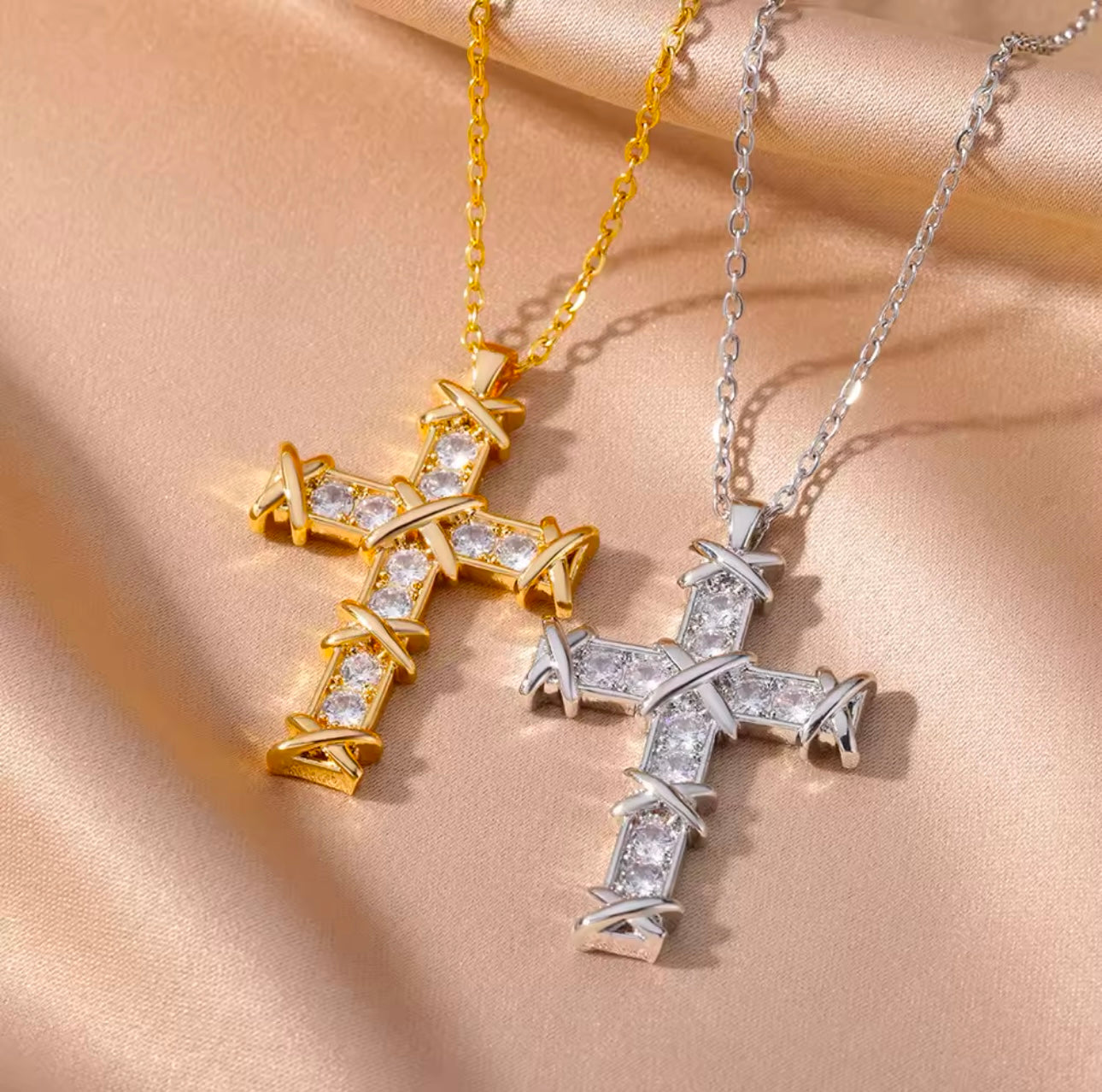 Cross Rope Necklace