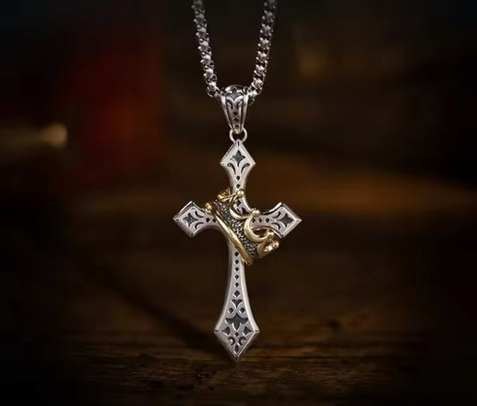 Crowned Cross Necklace