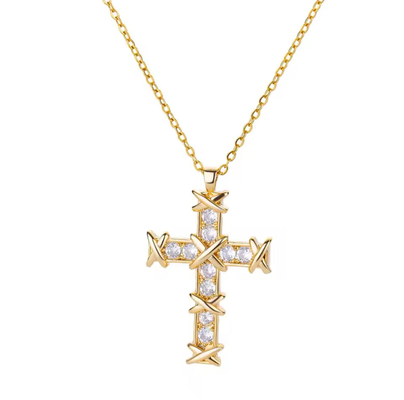 Cross Rope Necklace