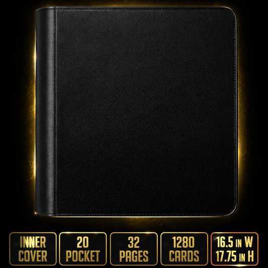 Gem Mint Co Elite Vault – 20 Pocket TCG Binder | Holds 1,280 Cards