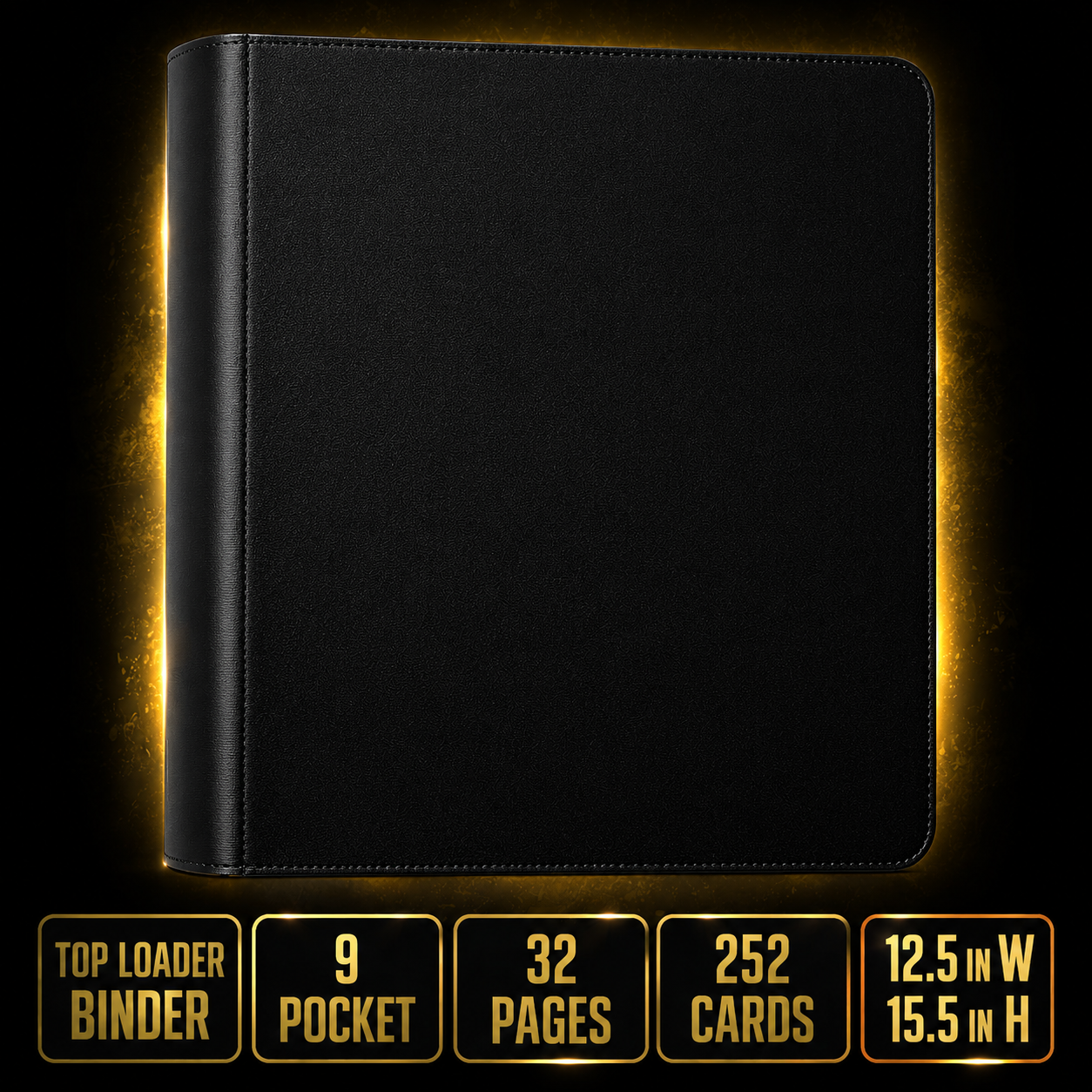 Gem Mint Co Toploader Vault Pro – Top Loader TCG Binder | Holds 252 Toploaders