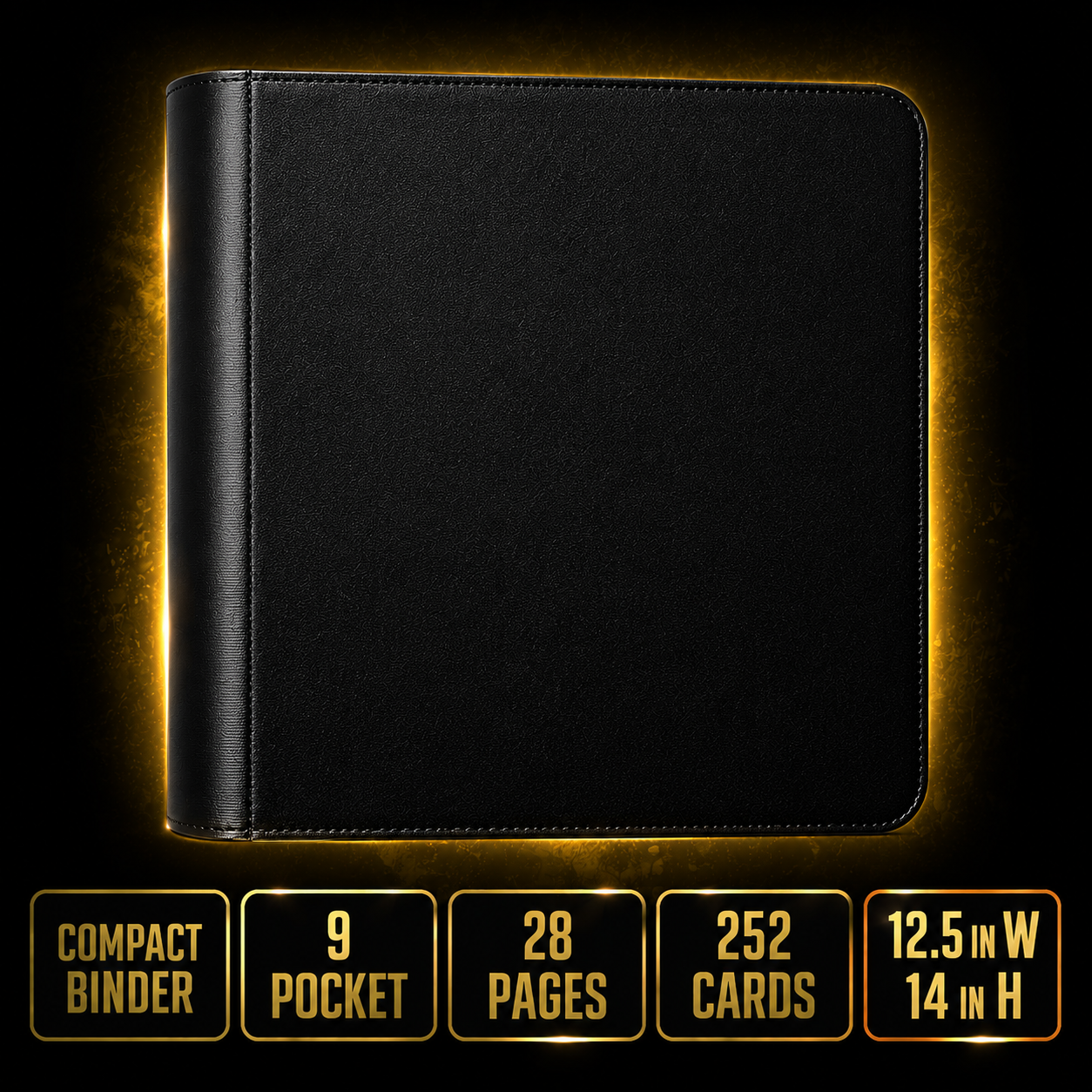 Gem Mint Co Elite Vault Compact – 9 Pocket TCG Binder | Holds 360 Cards