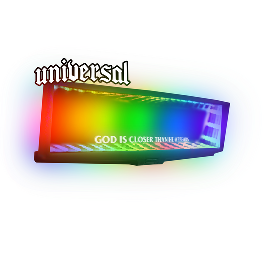 God Is Closer RGB LED Mirror