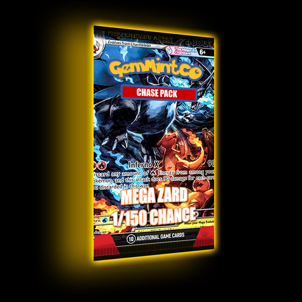 Gem Mint Co Mega Zard Phantasmal Flames Chase Pack β 1 in 150 True Odds π₯ Near Mint Copy