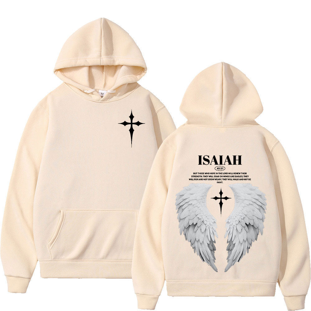 Isaiah 40:31 Angel Wing Hoodie