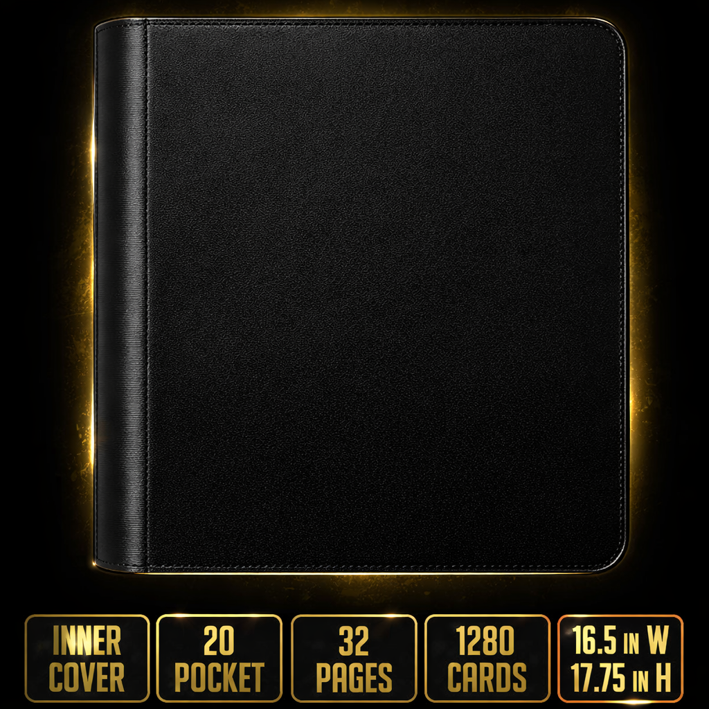 Gem Mint Co Elite Vault – 20 Pocket TCG Binder | Holds 1,280 Cards