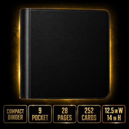 Gem Mint Co Elite Vault Compact – 9 Pocket TCG Binder | Holds 360 Cards