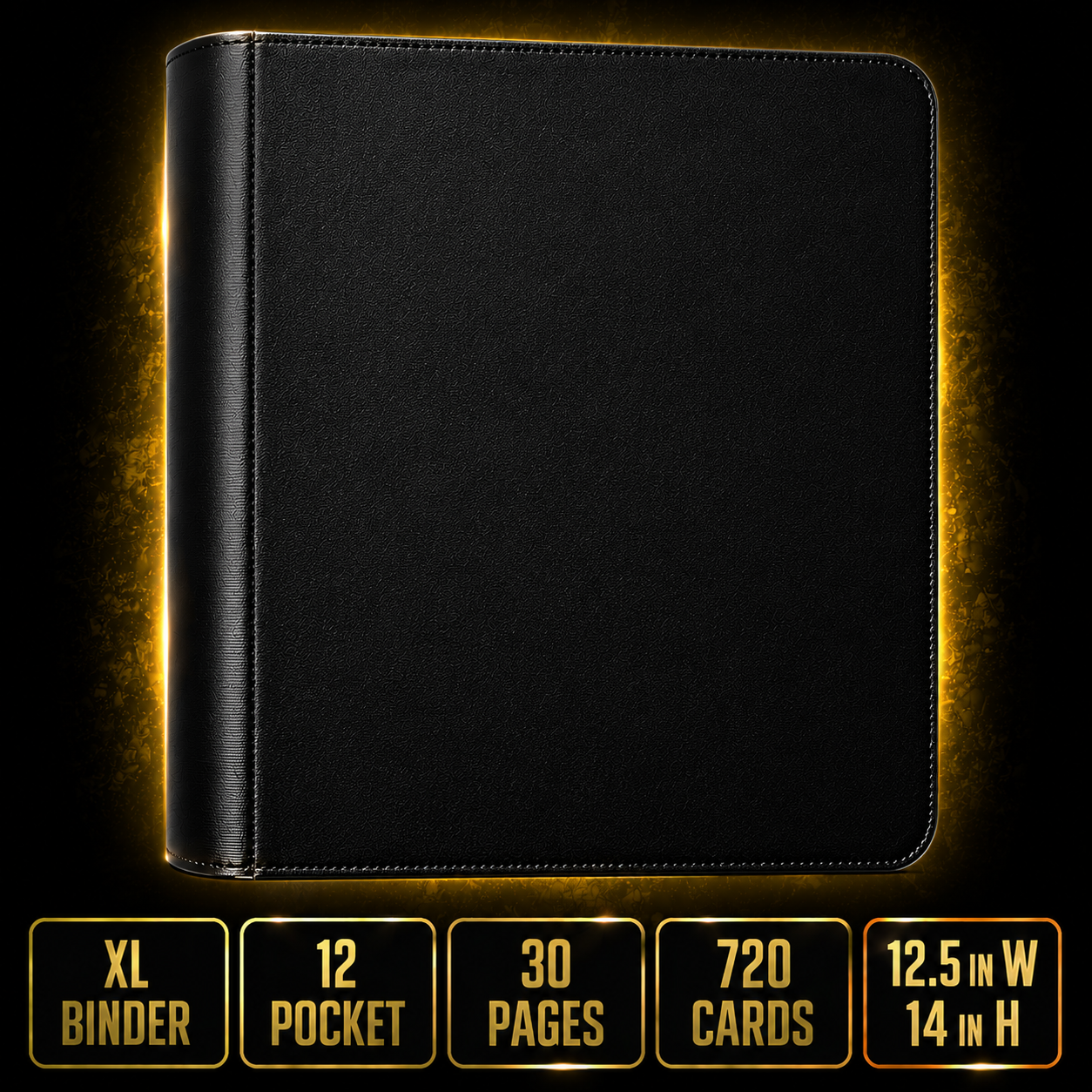 Gem Mint Co Elite Vault XL – High Capacity 12 Pocket TCG Binder | Holds 360 Cards