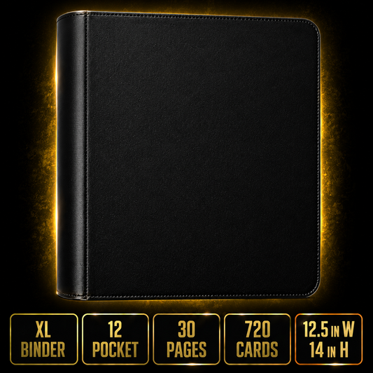 Gem Mint Co Elite Vault XL – High Capacity 12 Pocket TCG Binder | Holds 360 Cards