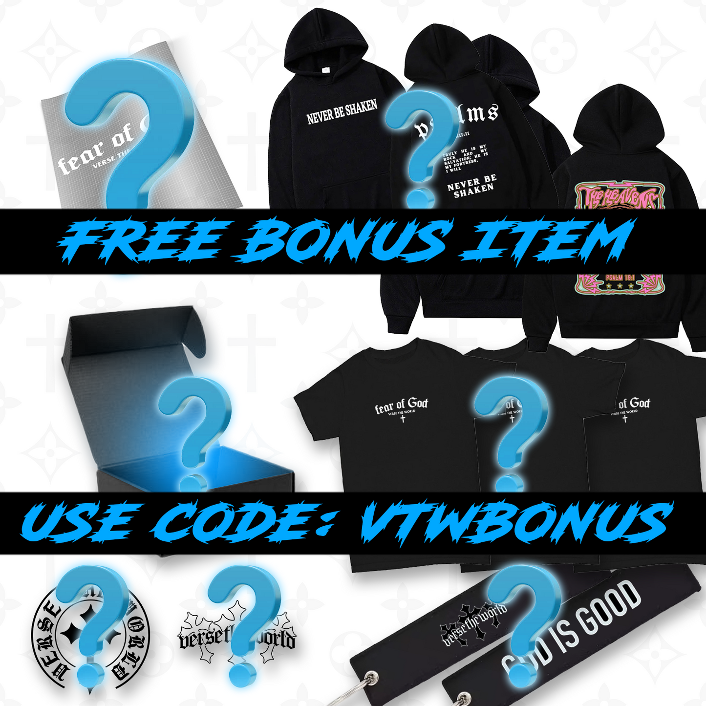 FREE BONUS ITEM WITH ANY ORDER (USE CODE: VTWBONUS)