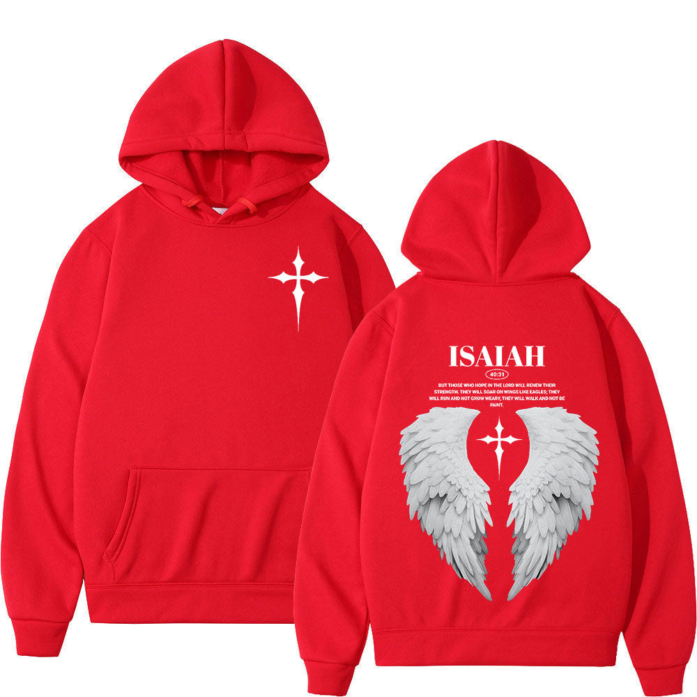 Isaiah 40:31 Angel Wing Hoodie