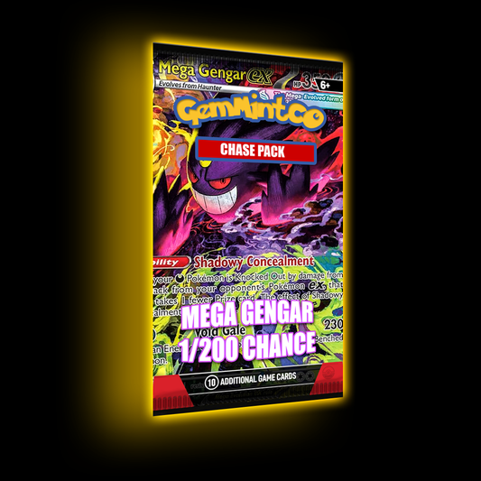 Gem Mint Co Mega Gengar ex 284 Ascended Heroes Chase Pack — 1 in 200 True Odds 👻 Near Mint Copy