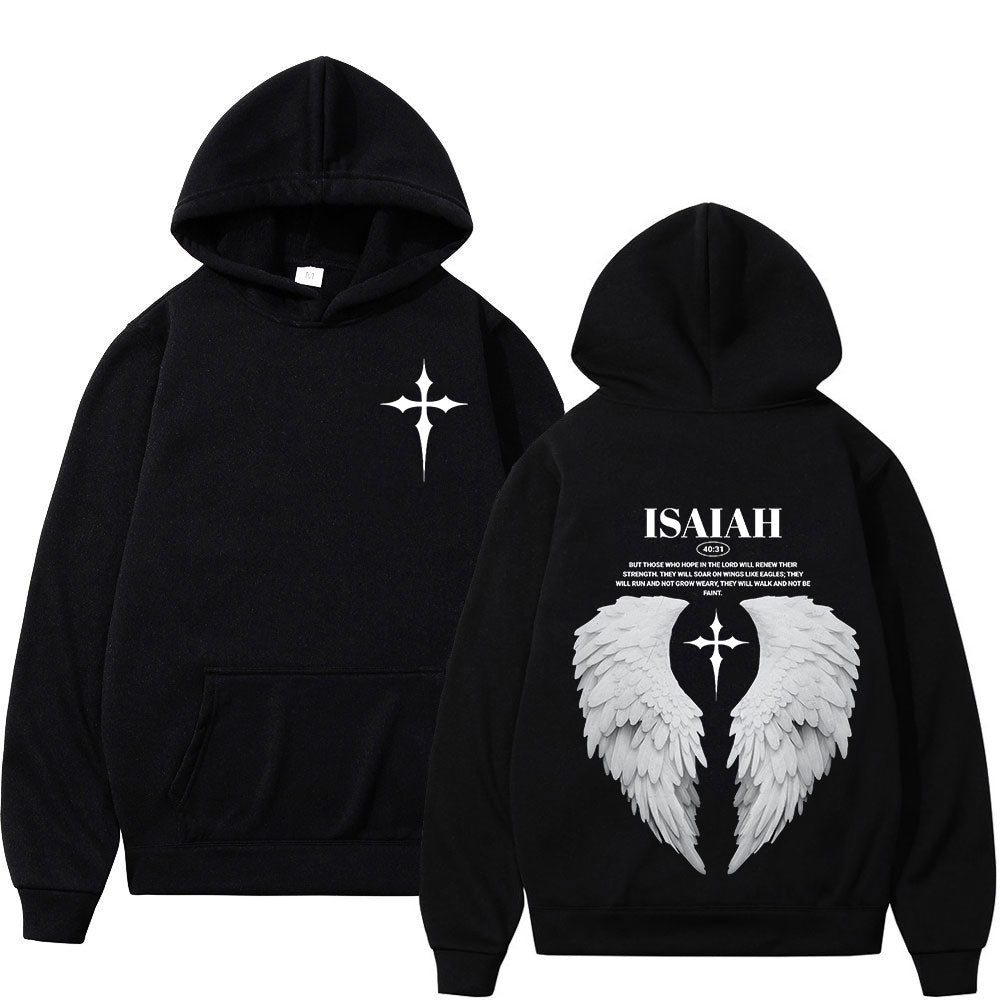 Isaiah 40:31 Angel Wing Hoodie