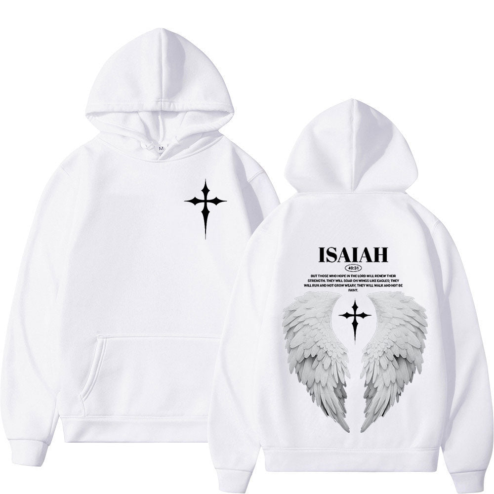 Isaiah 40:31 Angel Wing Hoodie