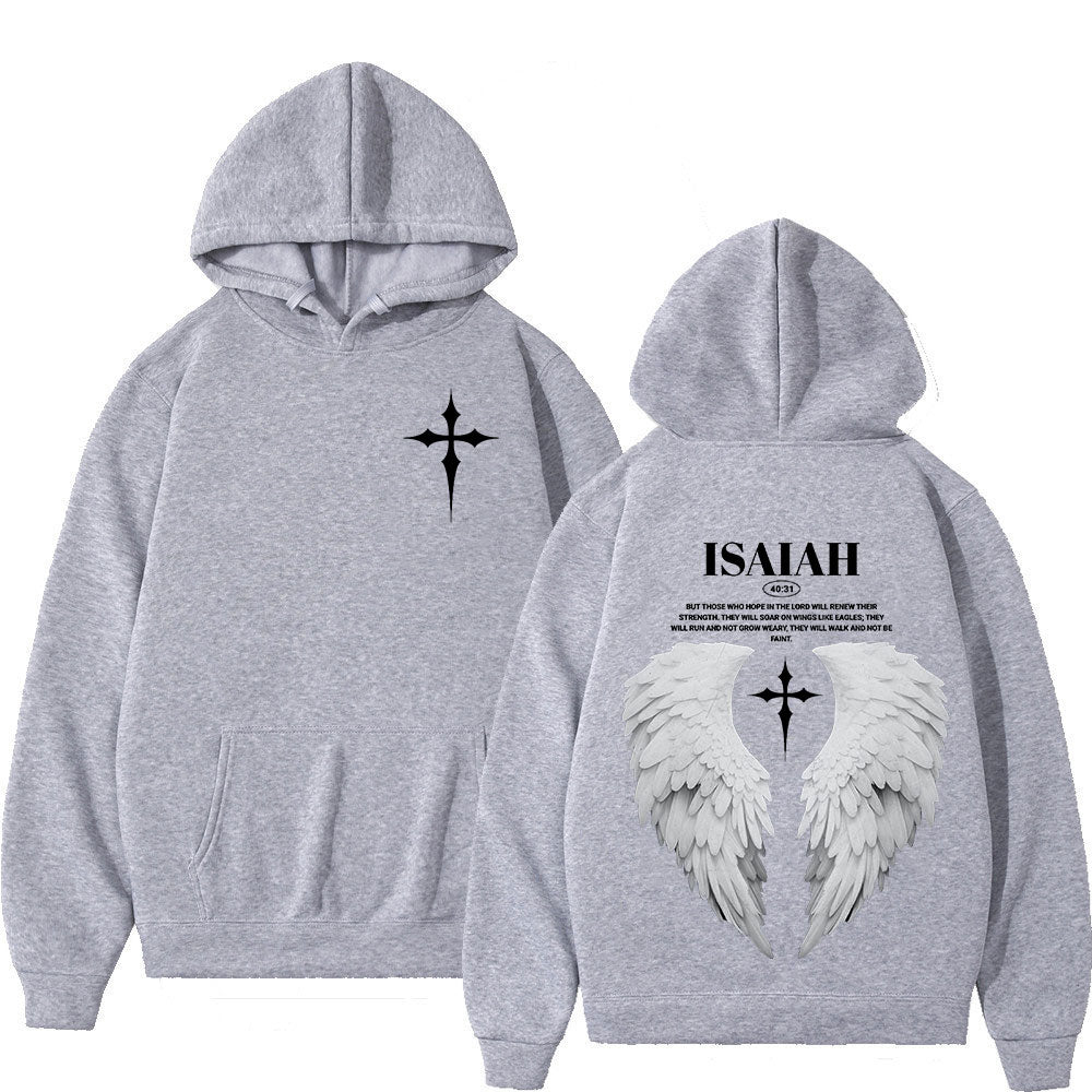 Isaiah 40:31 Angel Wing Hoodie