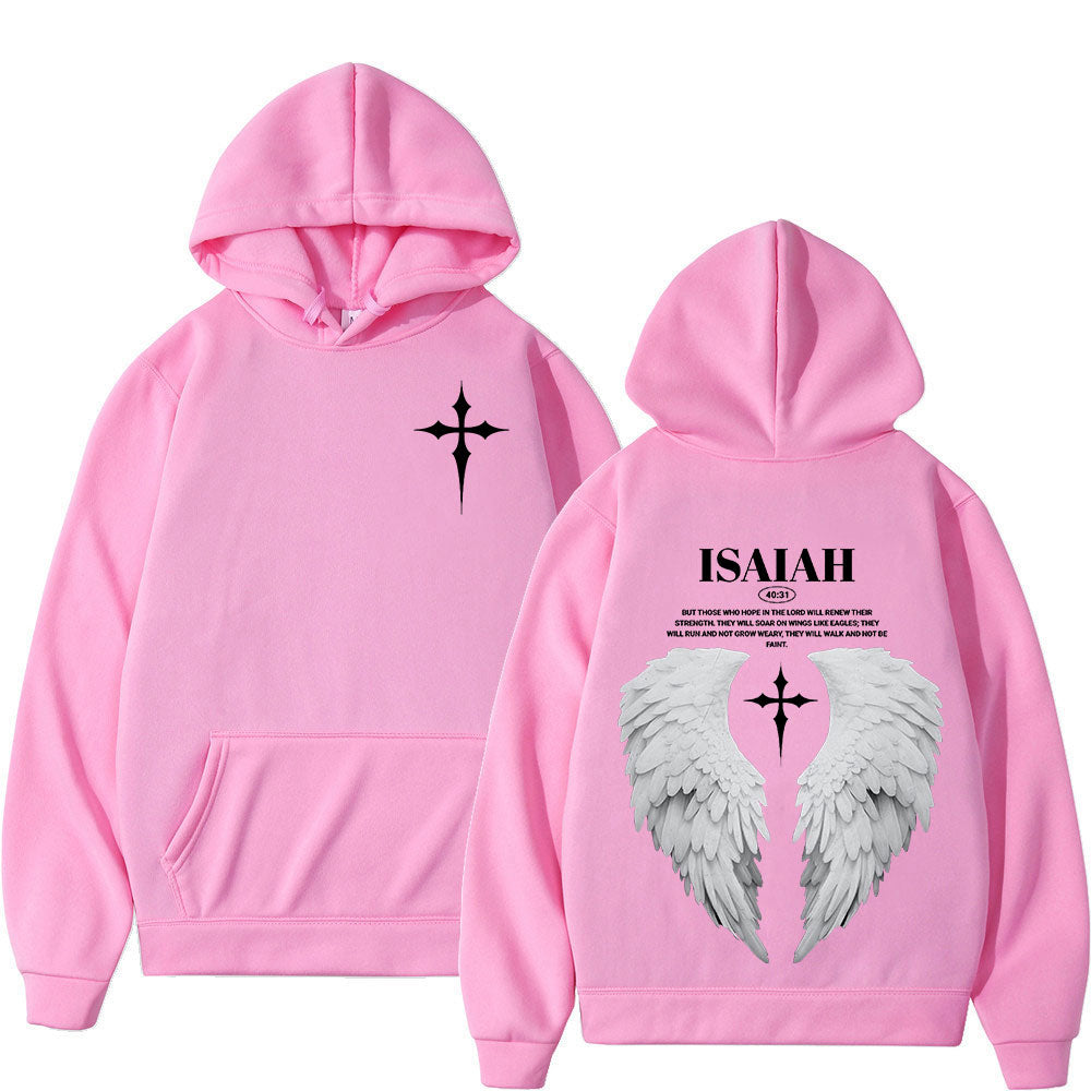 Isaiah 40:31 Angel Wing Hoodie