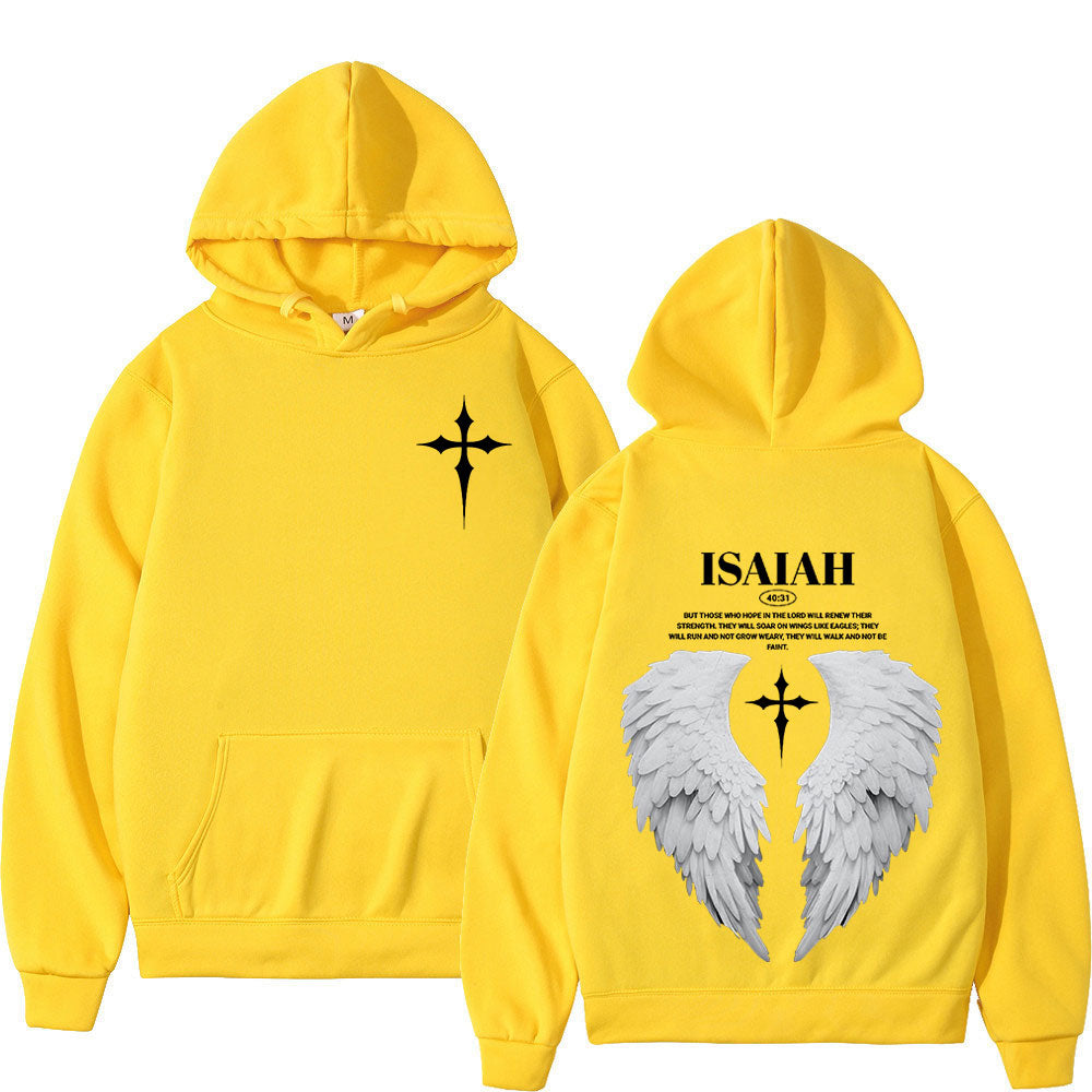 Isaiah 40:31 Angel Wing Hoodie