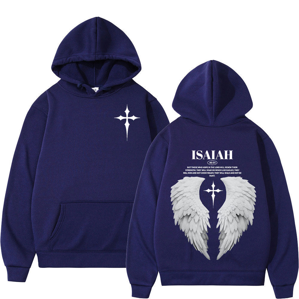 Isaiah 40:31 Angel Wing Hoodie