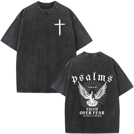 Psalms Faith Over Fear Dove Tee