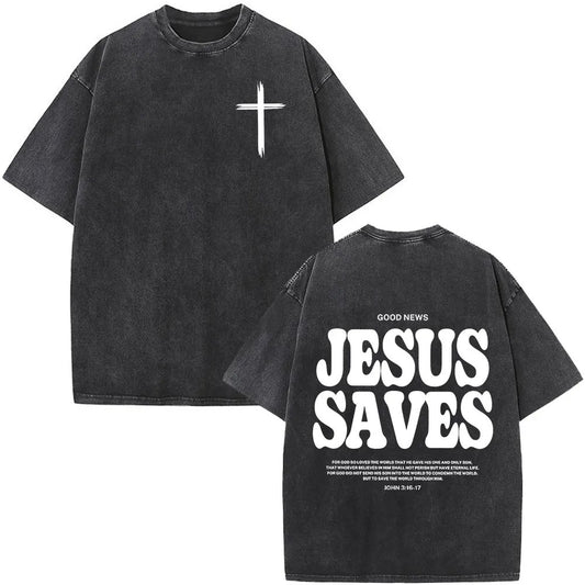 Good News Jesus Saves Tee