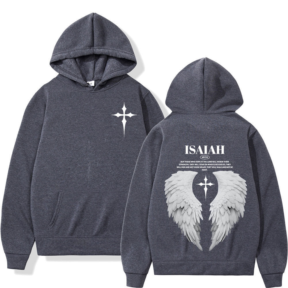 Isaiah 40:31 Angel Wing Hoodie